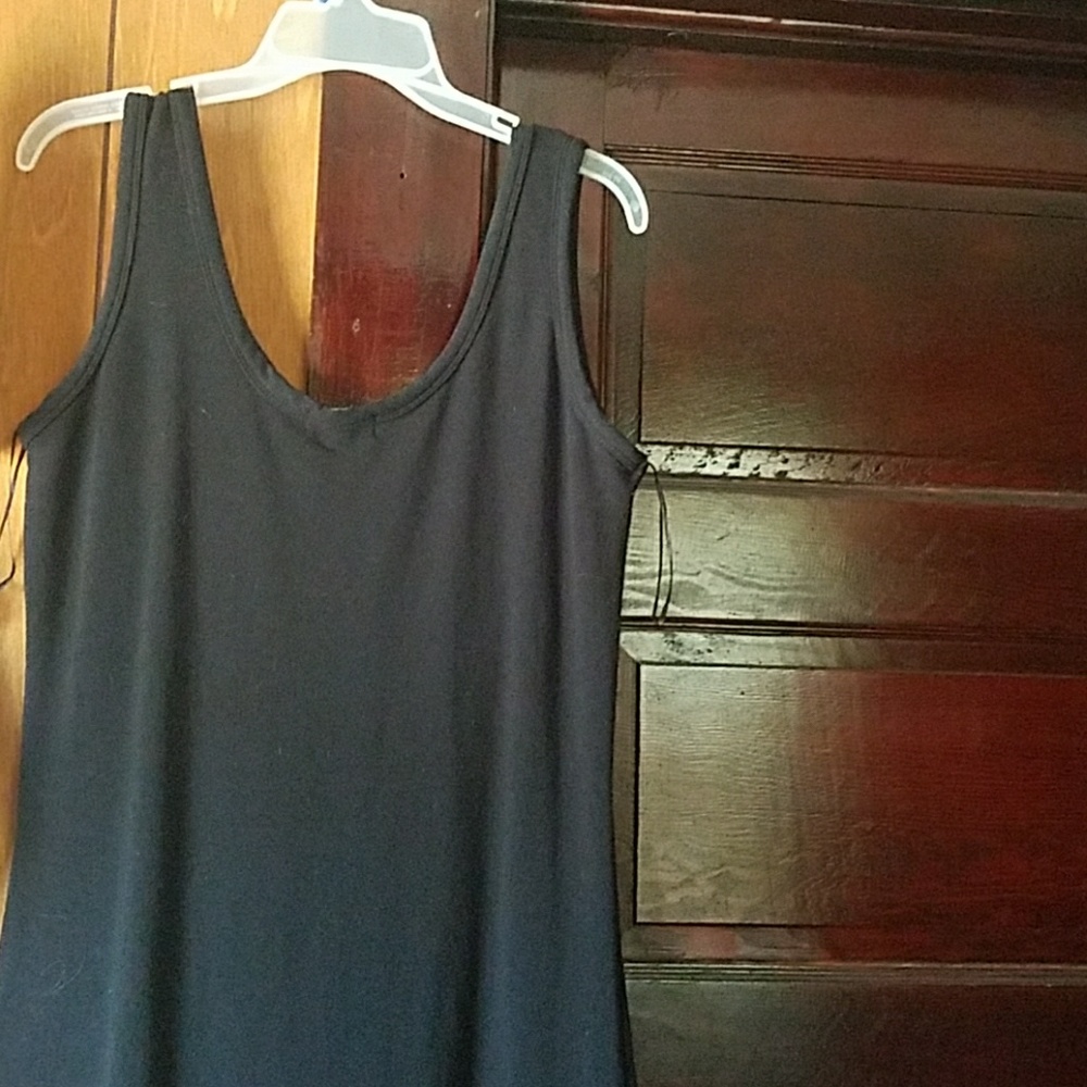 Cotton, black dress